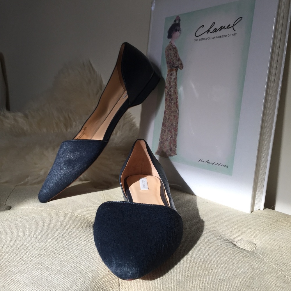 Cole Haan Navy d'Orsay Skimmer Flats